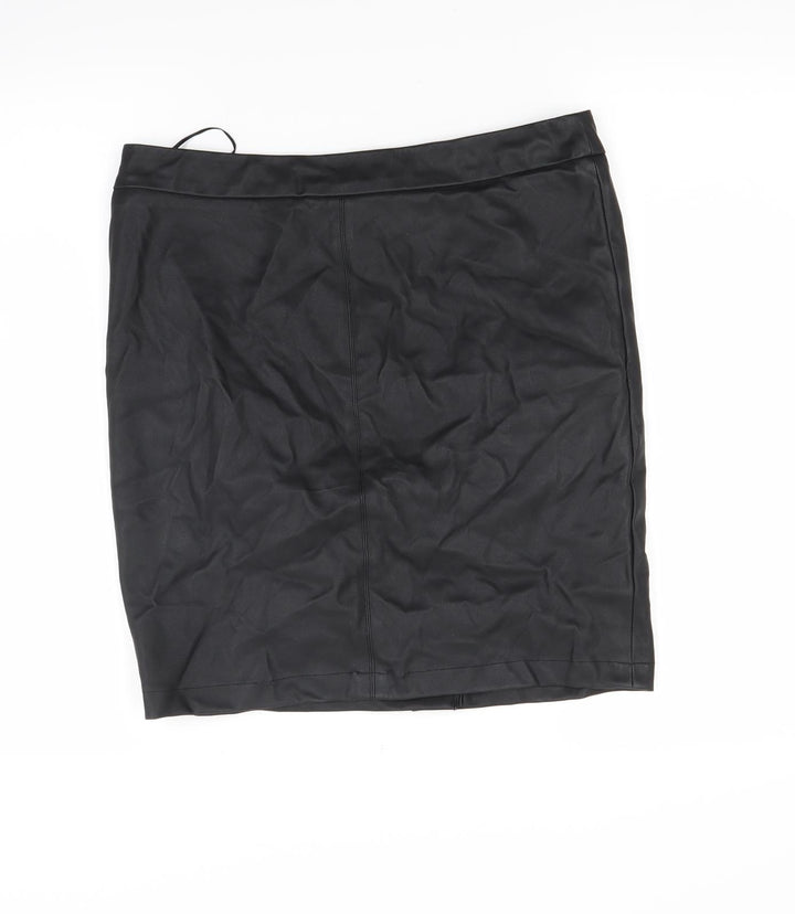 Oasis Womens Black Mini Skirt Size 12