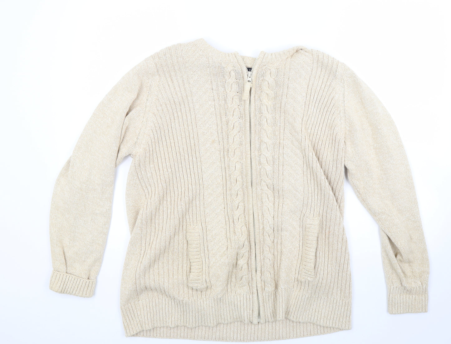 isle Womens Beige   Cardigan Jumper Size 22