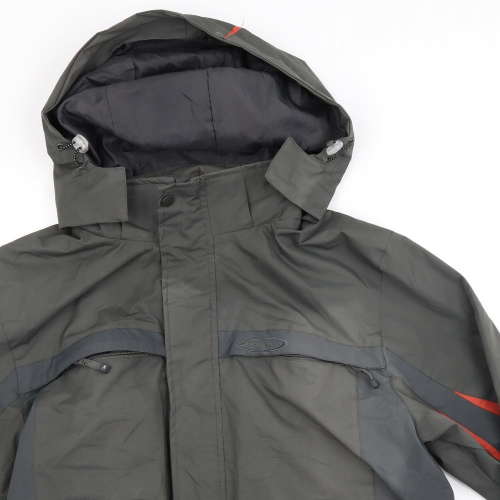 Mountain Life Mens Brown   Windbreaker Coat Size L