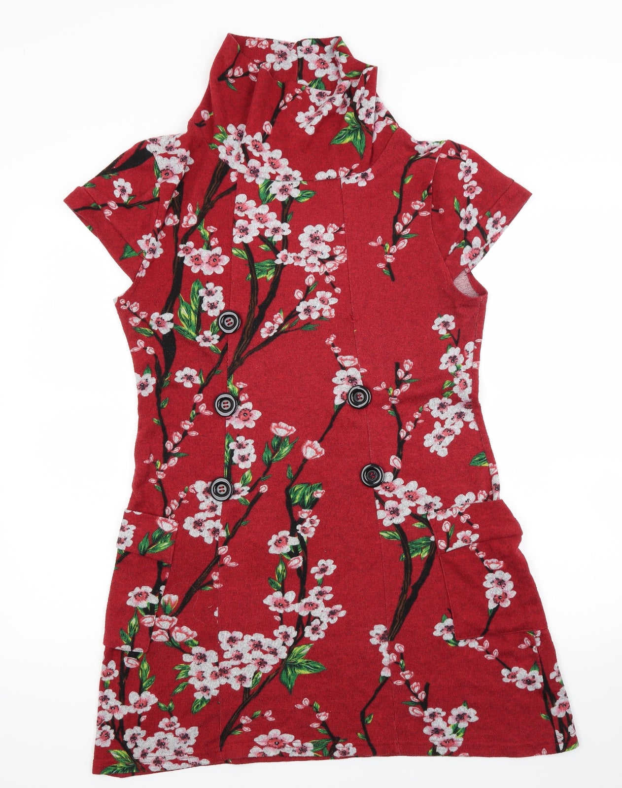 izabel london Womens Red Floral  A-Line  Size 12