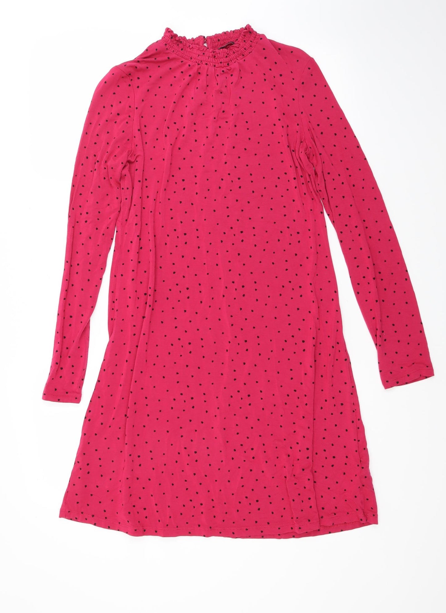 Marks and Spencer Womens Red Polka Dot  A-Line  Size 10