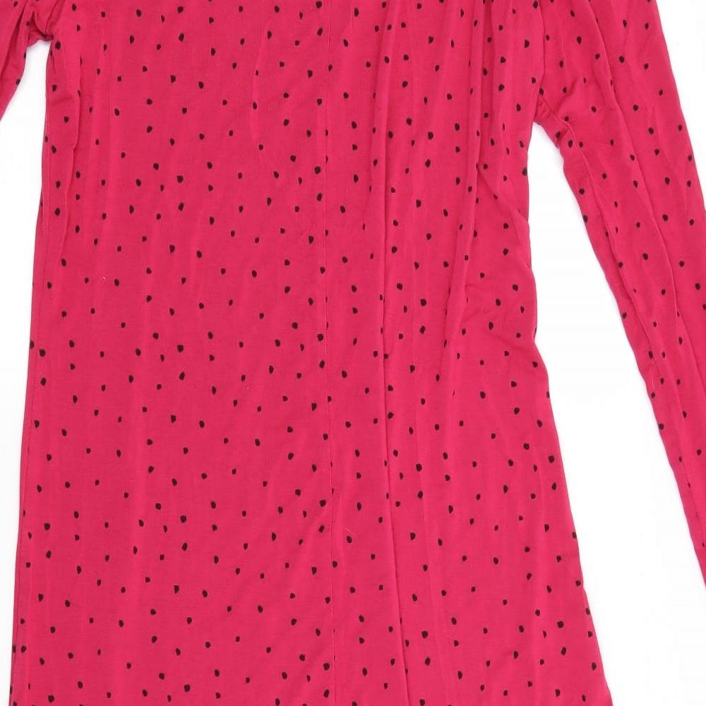 Marks and Spencer Womens Red Polka Dot  A-Line  Size 10