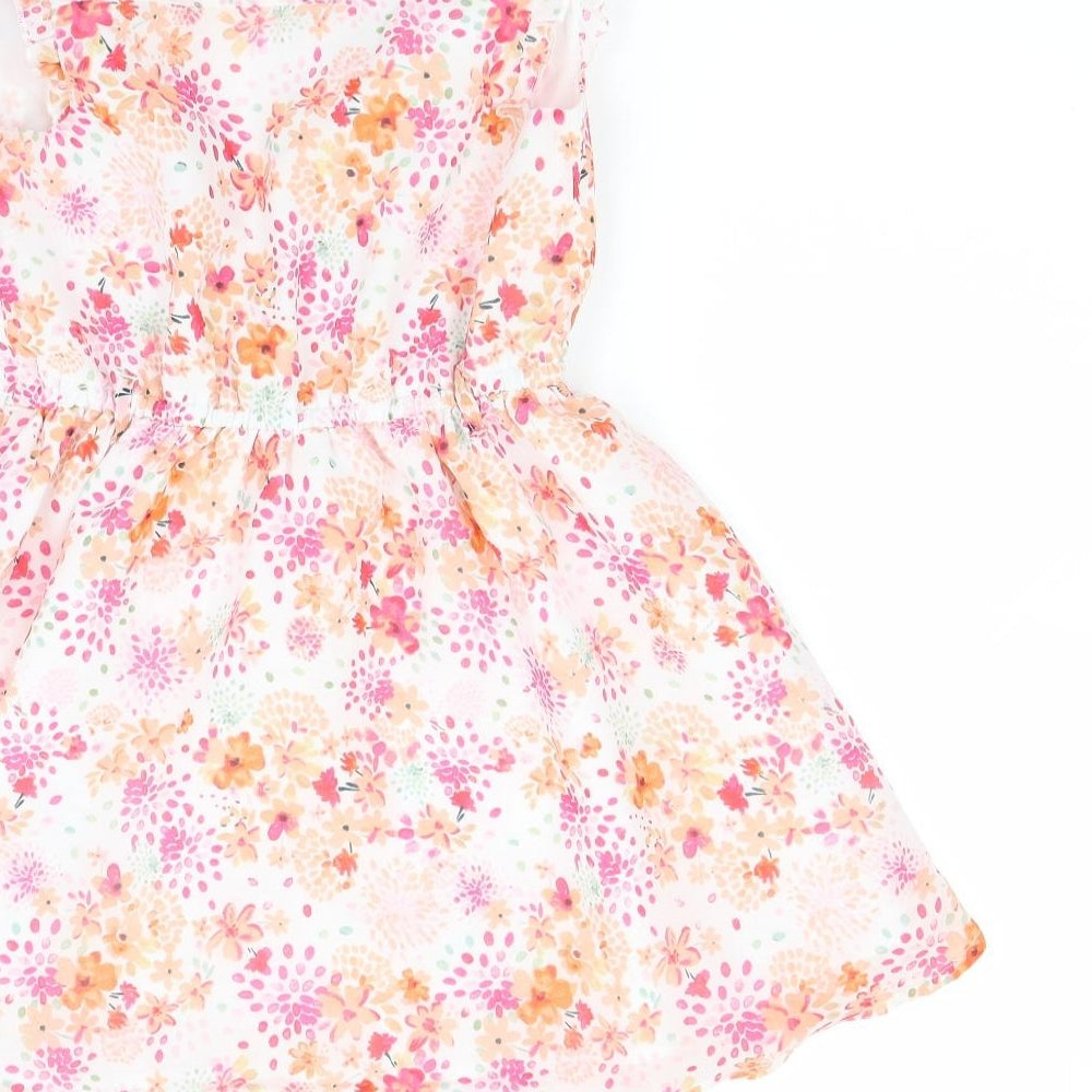 George Girls Multicoloured Floral  Fit & Flare  Size 5-6 Years