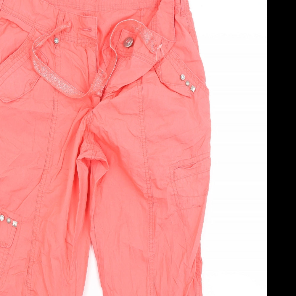 George Womens Red   Capri Trousers Size 10 L21 in