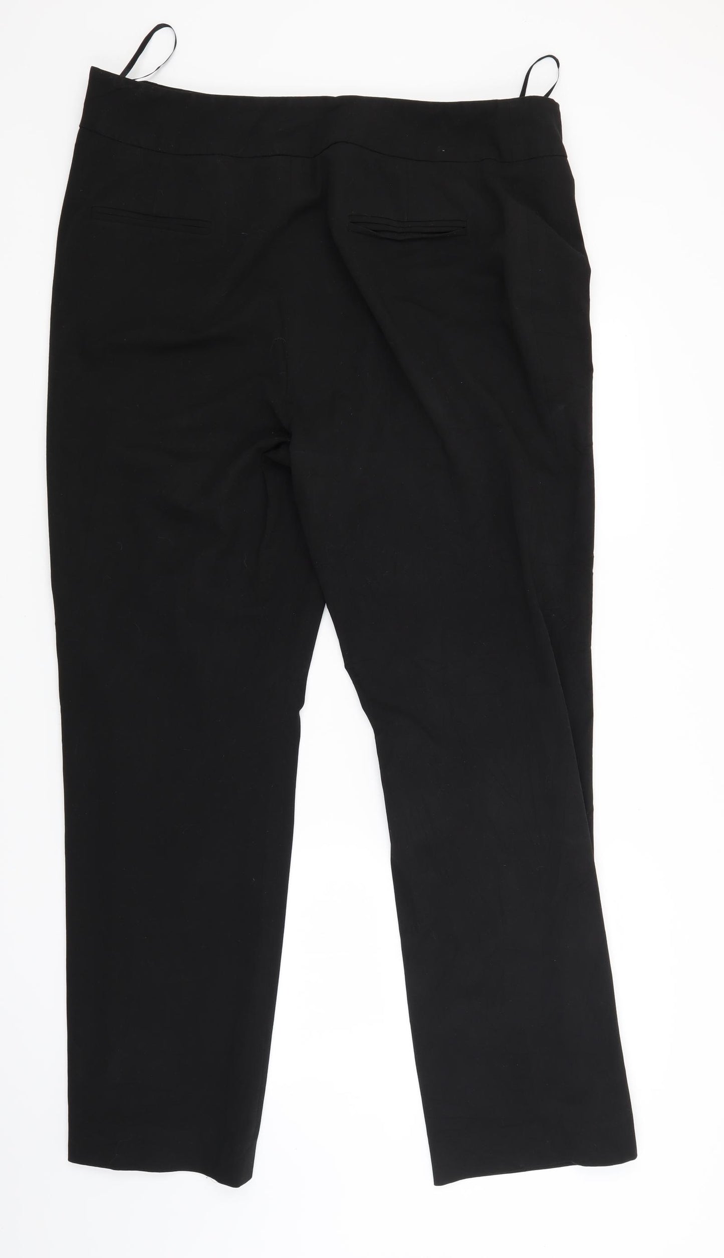 Per Una Womens Black   Trousers  Size 18 L28 in