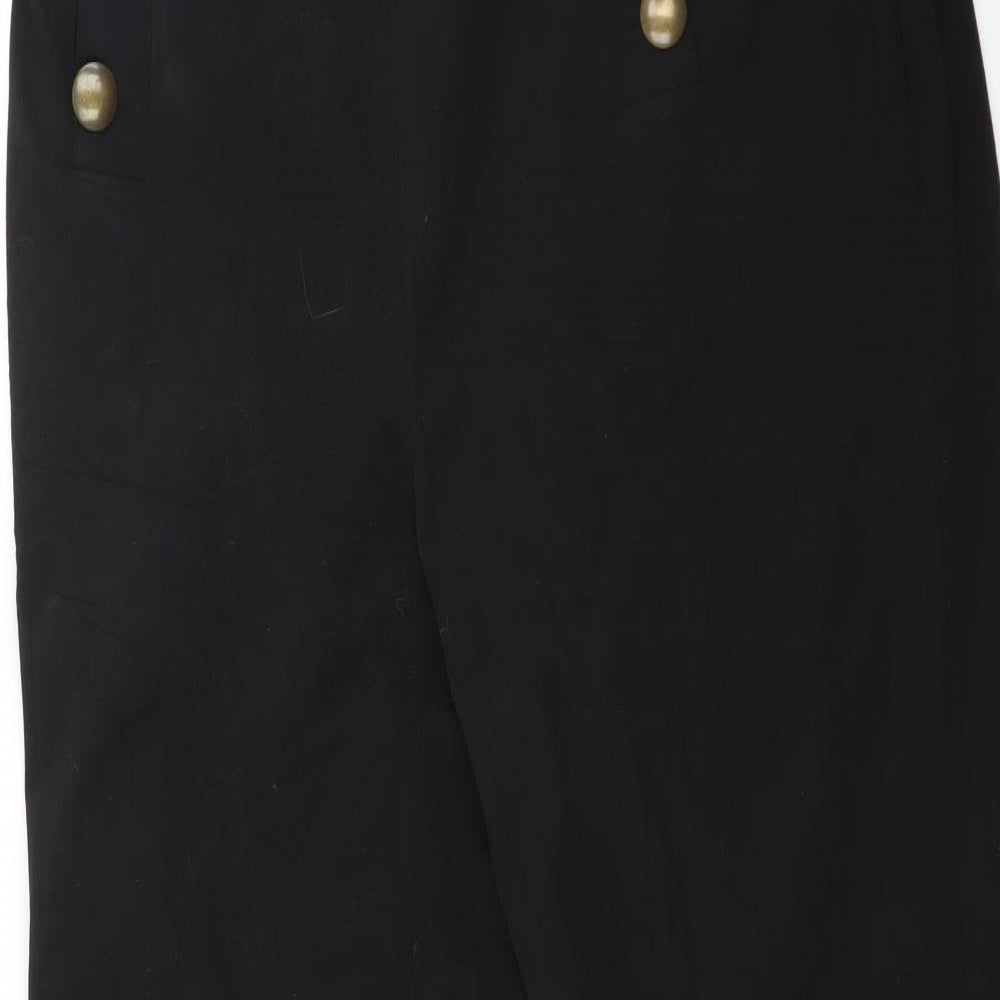 Per Una Womens Black   Trousers  Size 18 L28 in