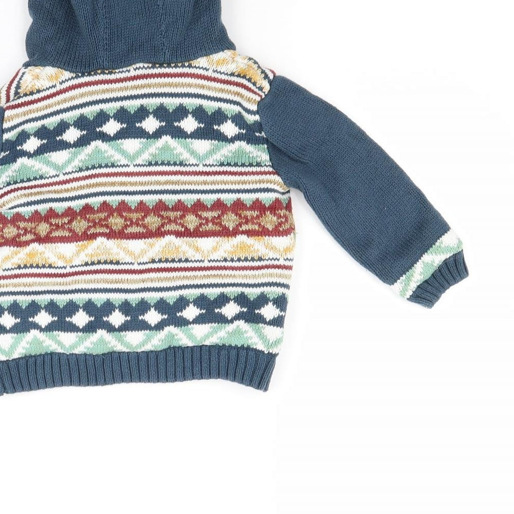 TU Boys Blue   Cardigan Jumper Size 9-12 Months