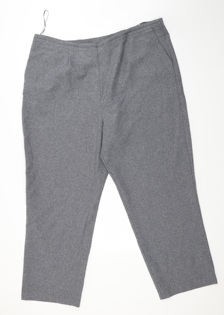 BM Womens Grey Trousers Size 22 L27 in