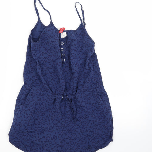 Divided Womens Blue Animal Print  Shorts One-Piece Size 8
