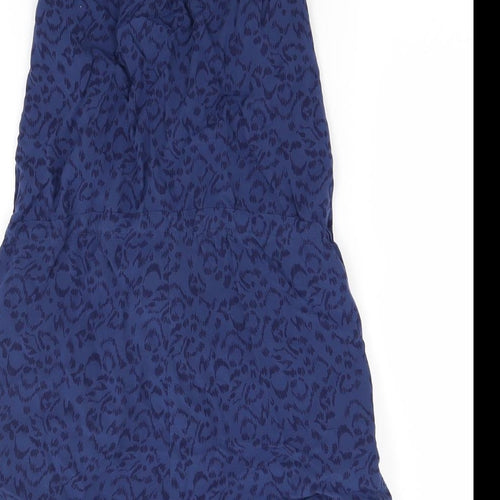 Divided Womens Blue Animal Print  Shorts One-Piece Size 8