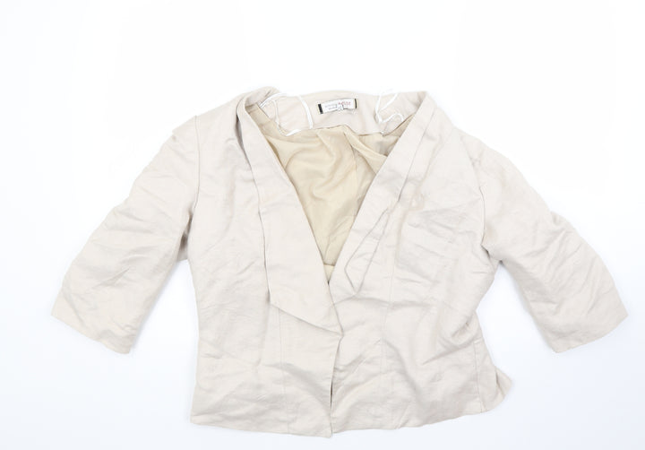 Principles Womens Beige Jacket Size 16