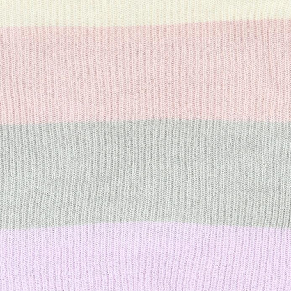 Primark Womens White Striped  Pullover Jumper Size M