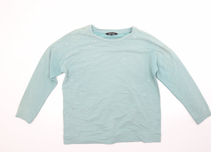 Bonmarché Womens Green Pullover Sweatshirt Size 12