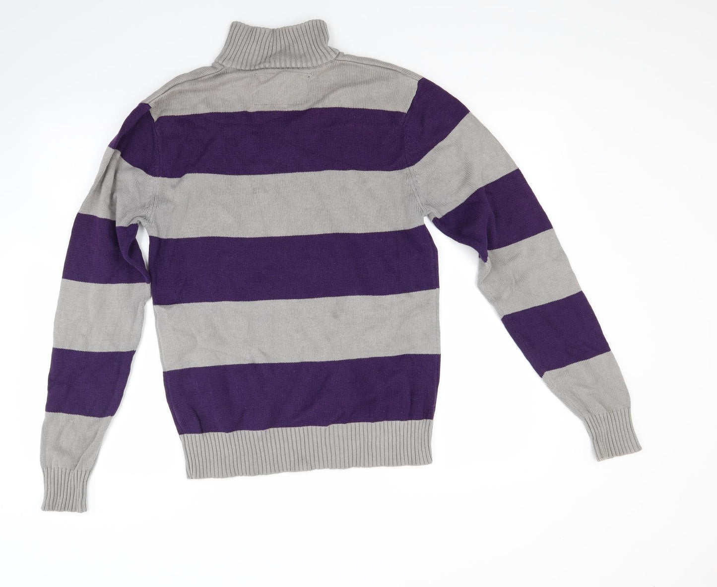 Carbow Mens Clear Striped  Pullover Jumper Size M