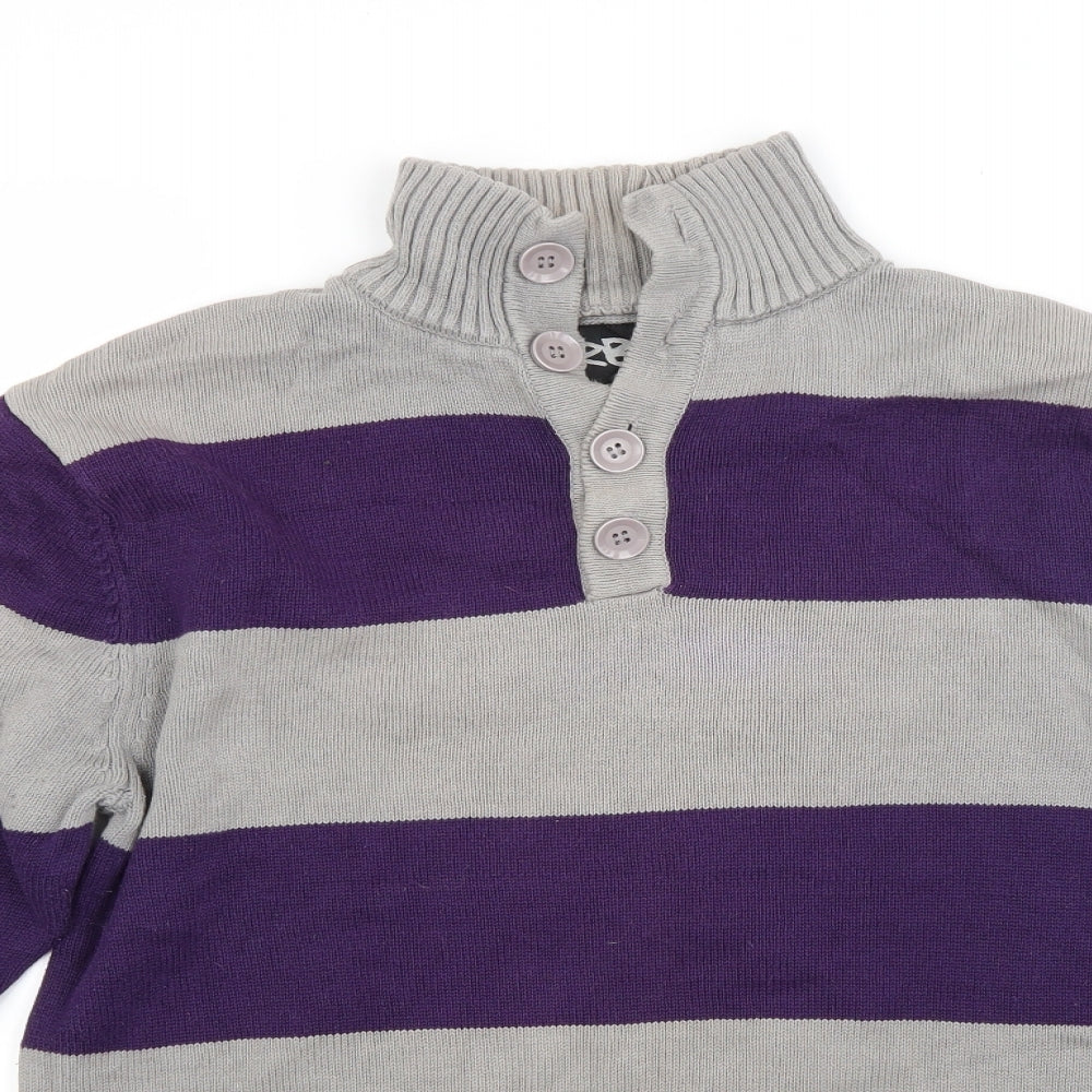 Carbow Mens Clear Striped  Pullover Jumper Size M