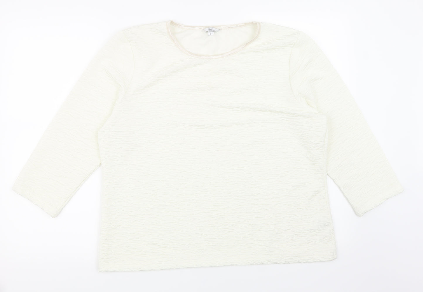 Klass Womens White   Basic T-Shirt Size XL