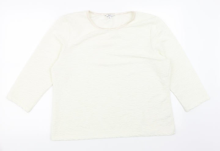 Klass Womens White   Basic T-Shirt Size XL