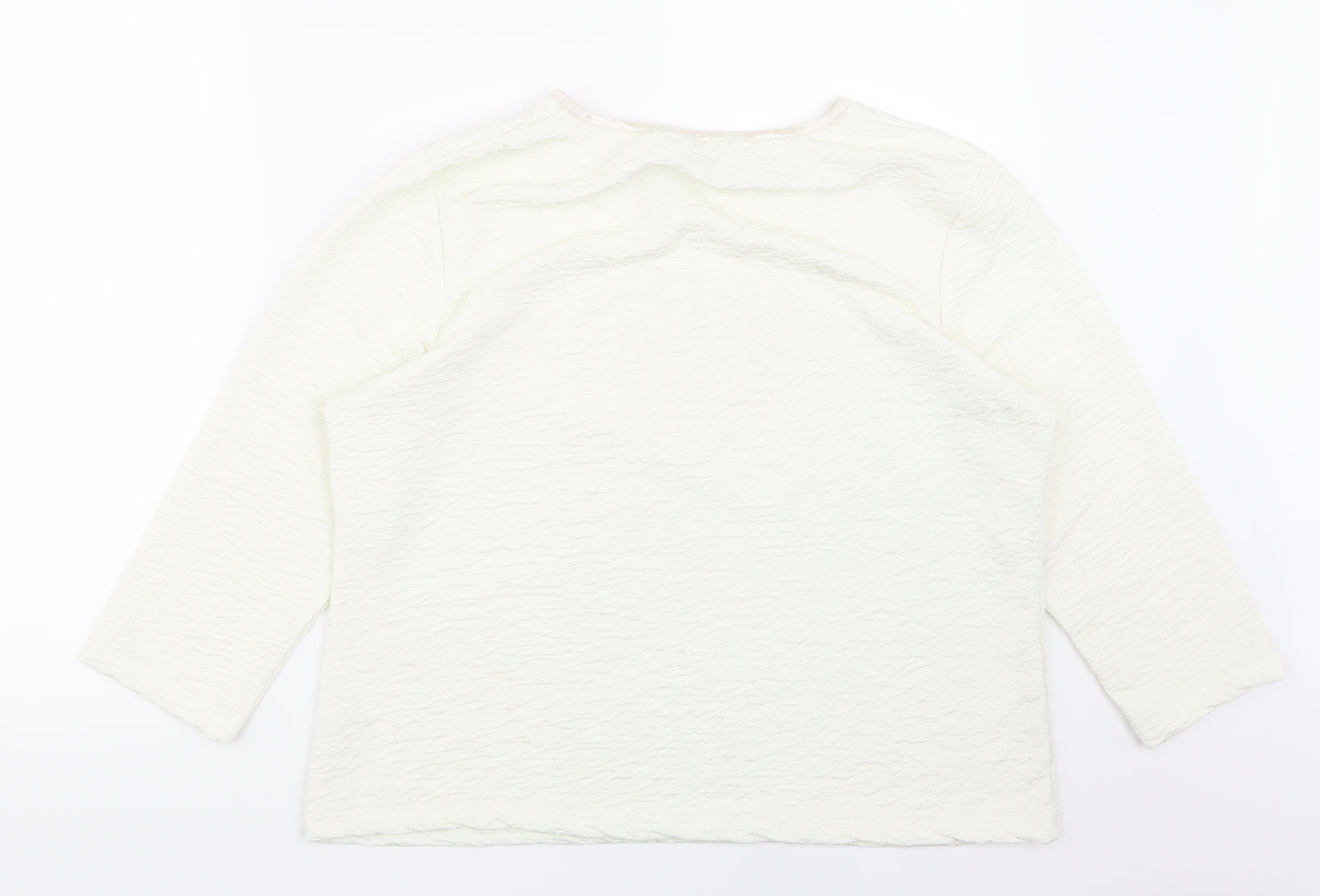 Klass Womens White   Basic T-Shirt Size XL
