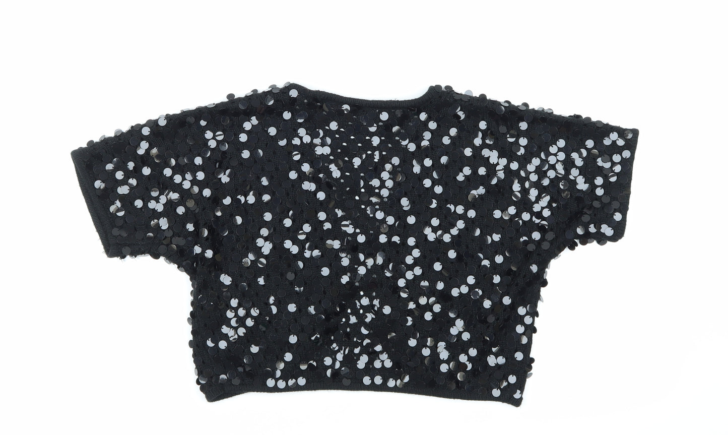 Dorothy Perkins Womens Black   Cardigan Jumper Size 14  - Sparkly