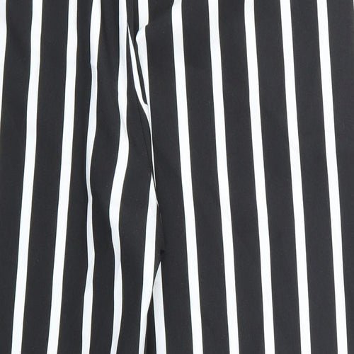 Peacocks Womens Black Striped  Trousers  Size 12