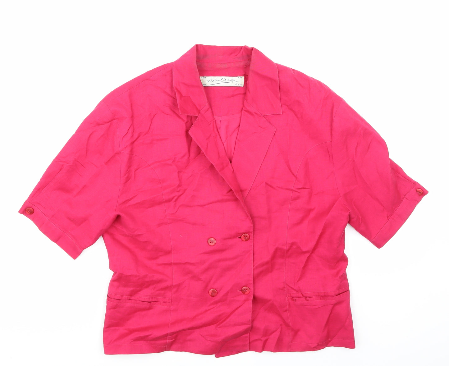 alain connelle  Womens Pink   Basic T-Shirt Size 14
