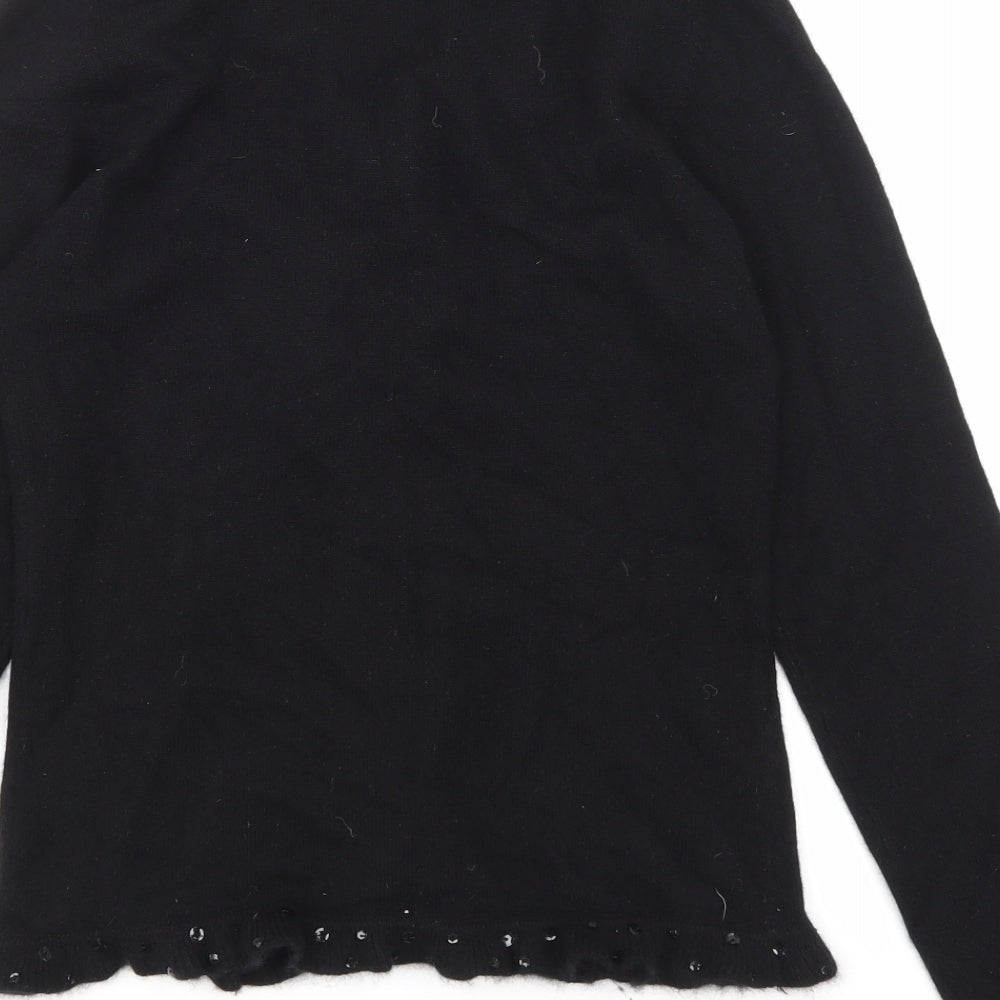 John Lewis Womens Black   Cardigan Jumper Size 10