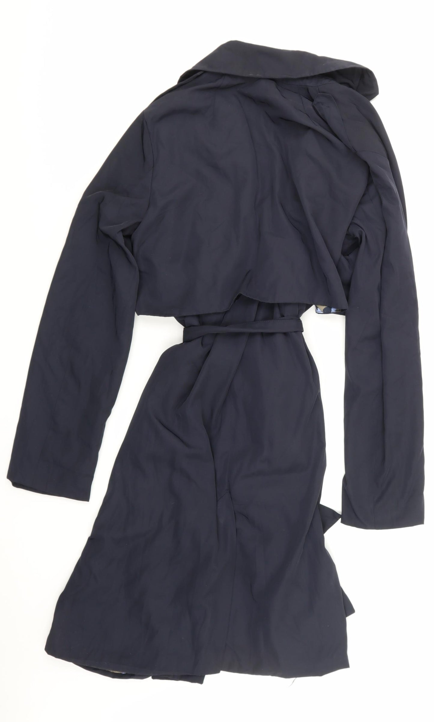 Zara Womens Blue   Trench Coat Coat Size M