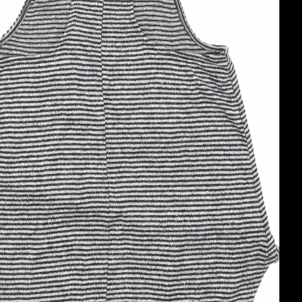 Abercrombie & Fitch Womens Black Striped  Basic T-Shirt Size S