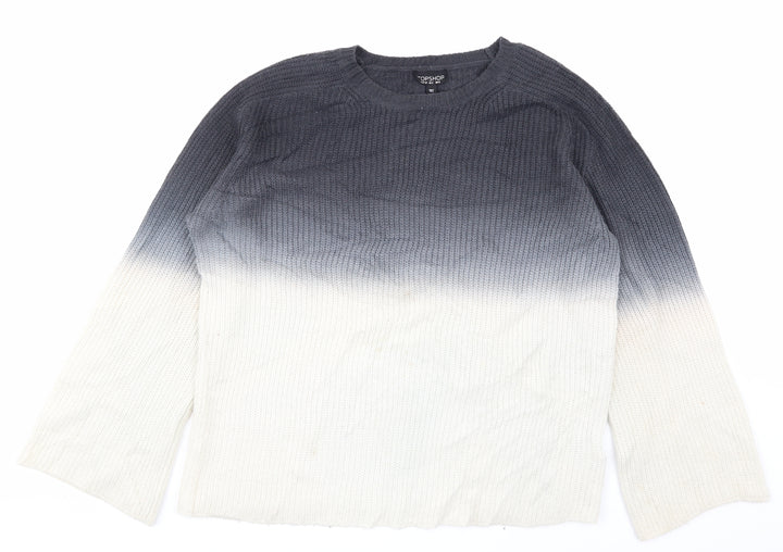Topshop Womens Beige   Pullover Sweatshirt Size 6
