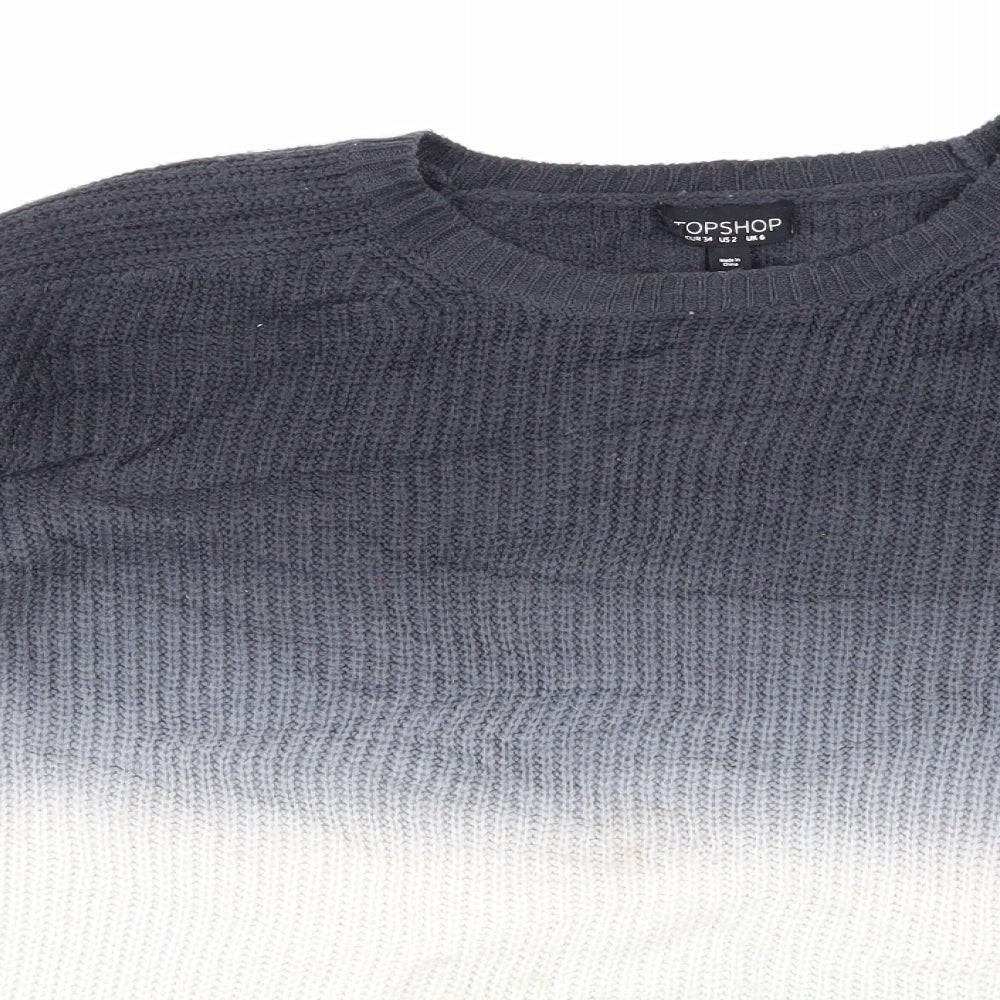 Topshop Womens Beige   Pullover Sweatshirt Size 6