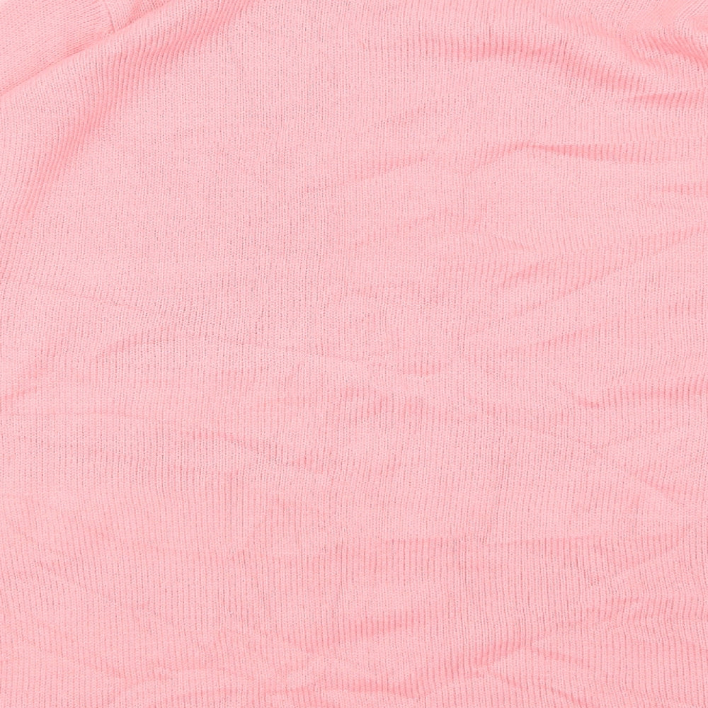 Julipa Womens Pink Striped  Pullover Jumper Size 2