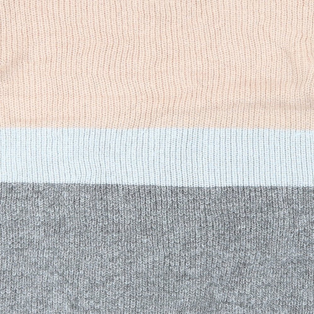 nine Womens Grey Striped  Pullover Jumper Size 20