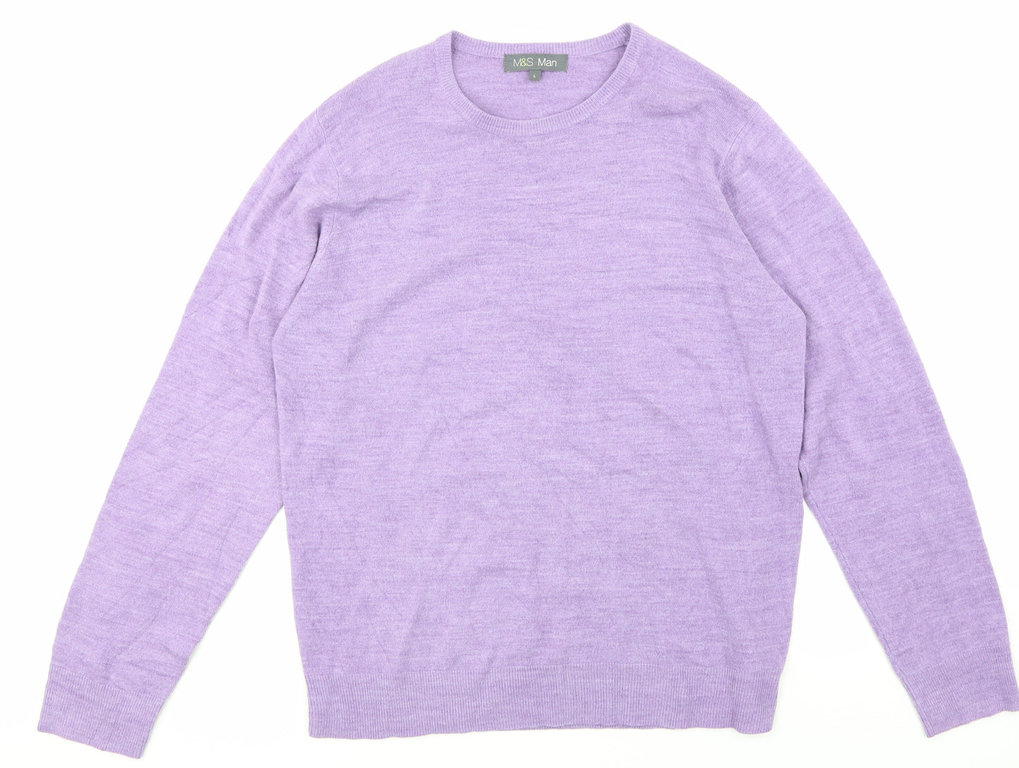 Marks and Spencer Womens Purple   Pullover Jumper Size L