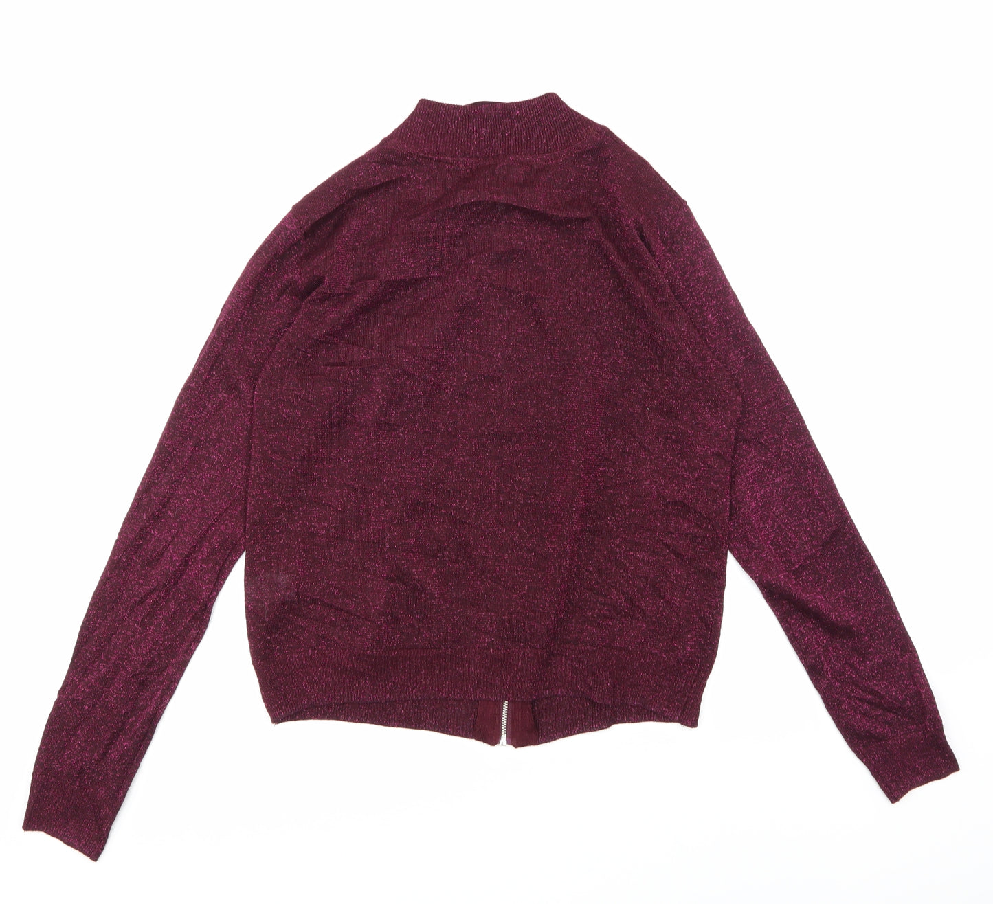 Primark Womens Pink   Bomber Jacket Jacket Size 12  - Sparkly