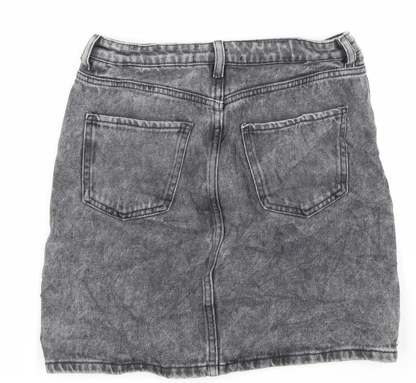 newlook Womens Black  Denim Mini Skirt Size 8