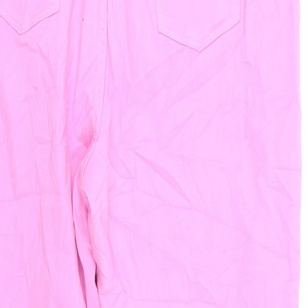 Marks and Spencer Womens Pink   Cropped Jeans Size 16