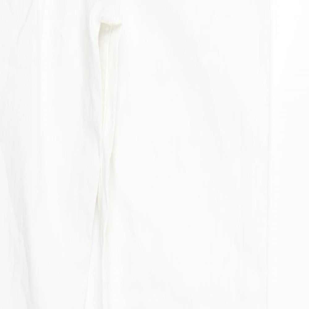 Papaya Womens White  Denim Skinny Jeans Size 14