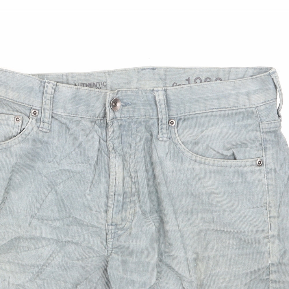 Gap Mens Green  Denim Cargo Shorts Size 30 in