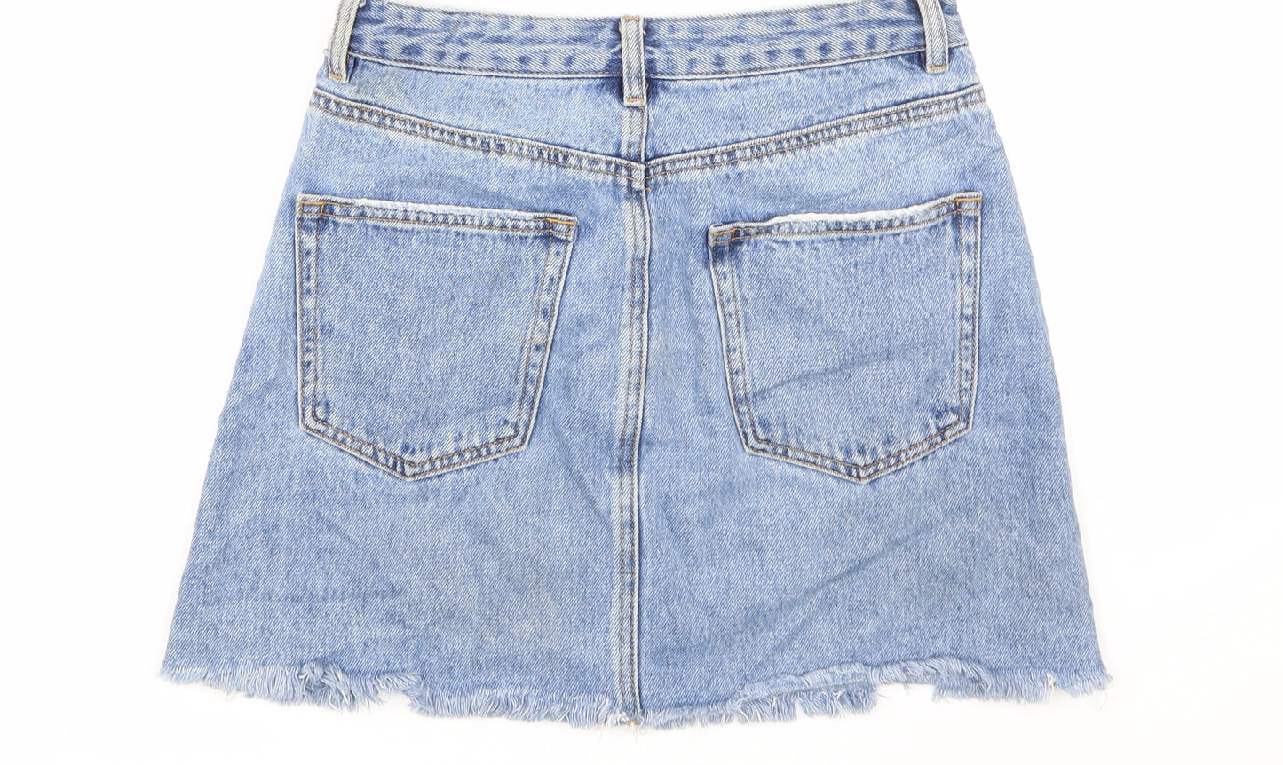 GLASSONS Womens Blue  Denim Mini Skirt Size 8