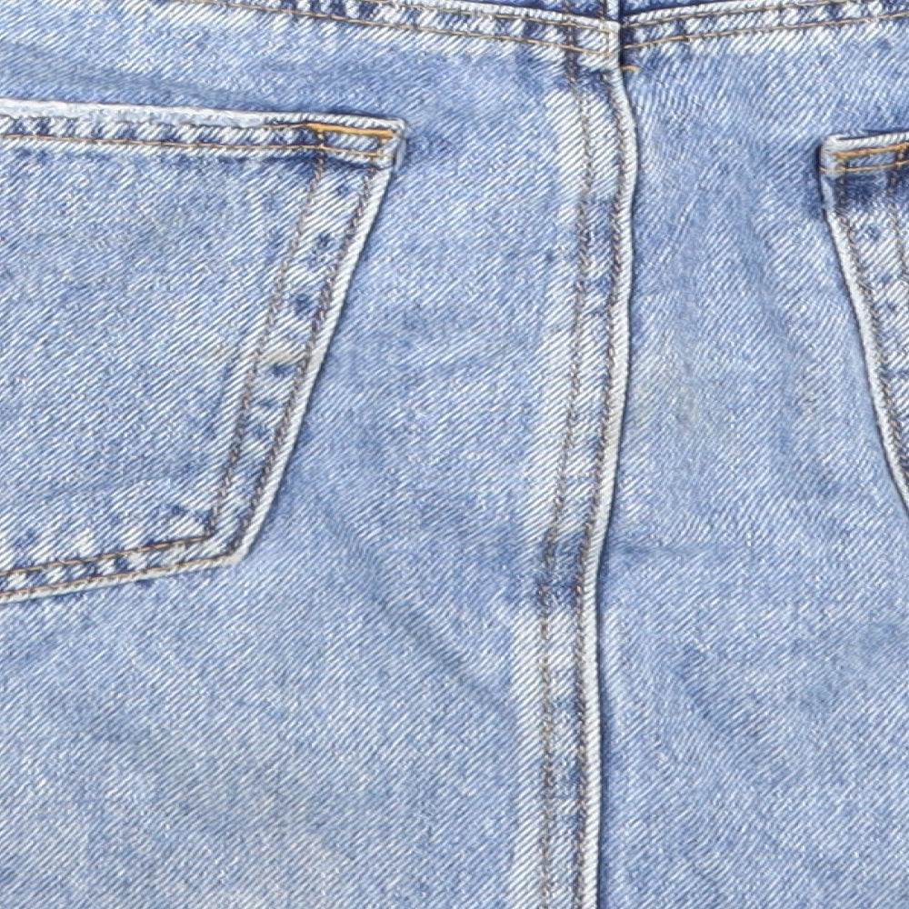 GLASSONS Womens Blue  Denim Mini Skirt Size 8