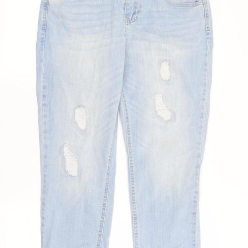 Dorothy Perkins Womens Blue   Straight Jeans Size 8 L24 in