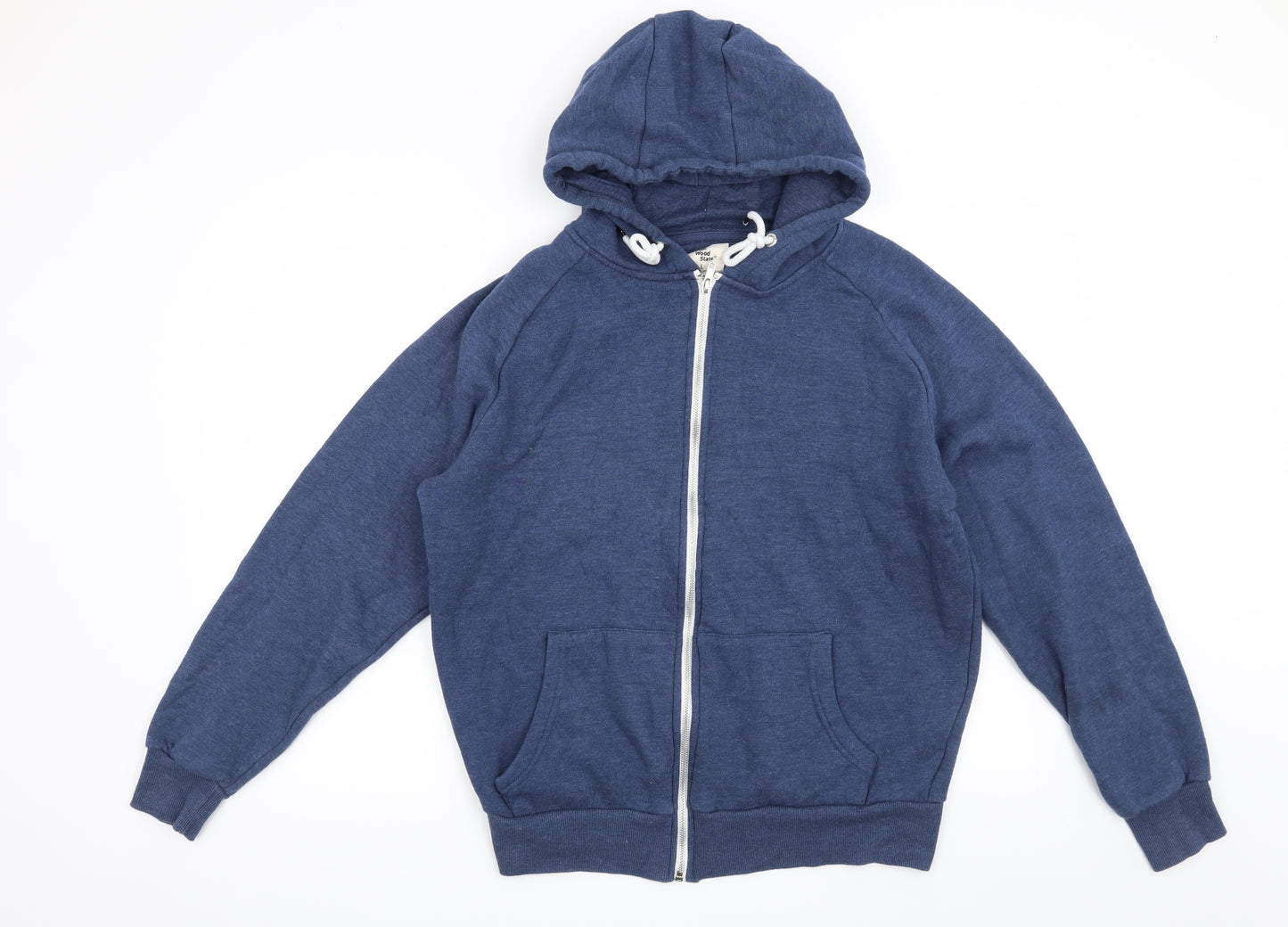 Cedar Wood State Mens Blue   Full Zip Hoodie Size L