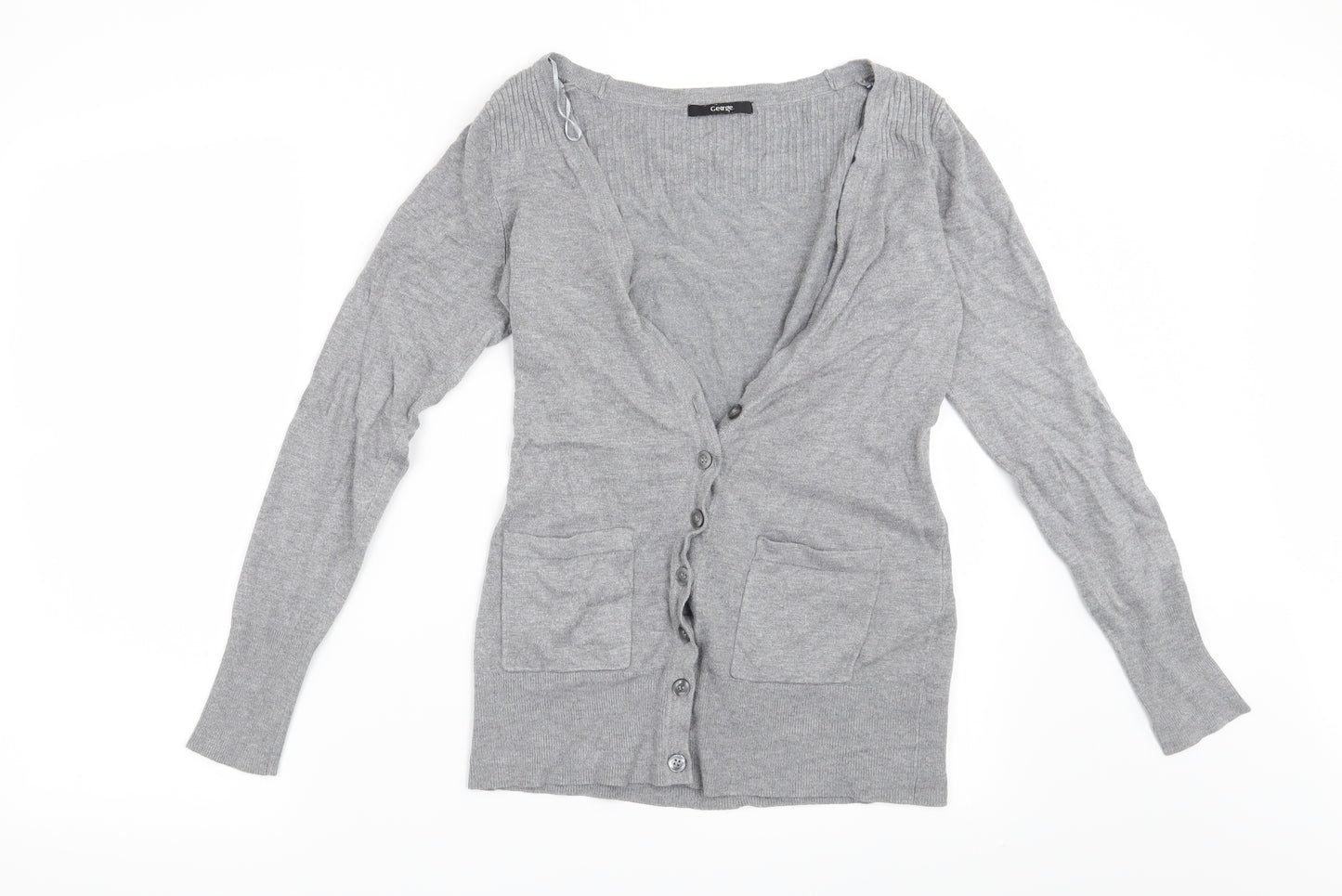 George Womens Grey   Cardigan Jumper Size 8
