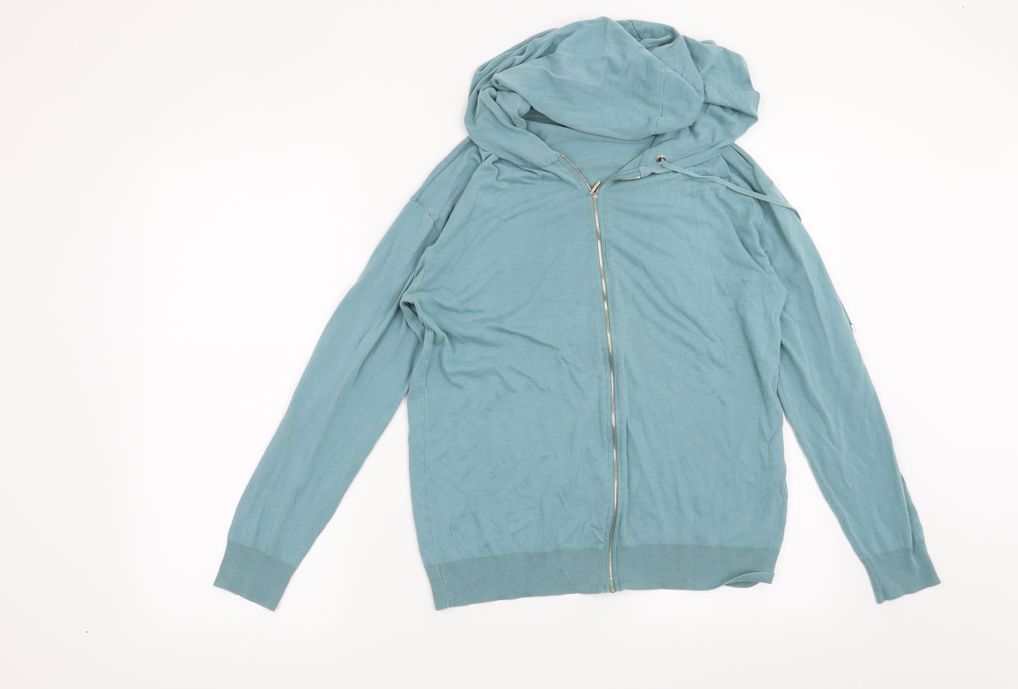 Massimo Dutti Womens Green   Full Zip Hoodie Size M