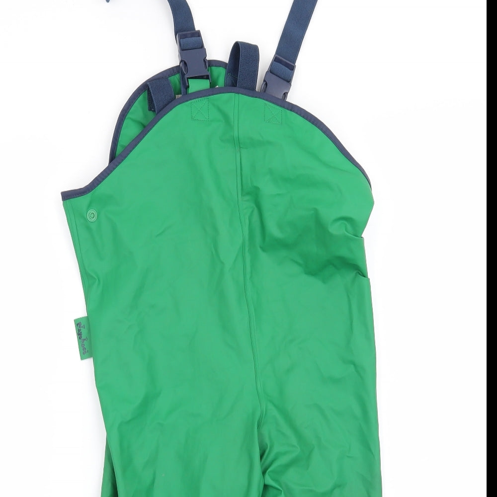 Playshoes Boys Green   Rain Trousers Trousers Size 24 Months