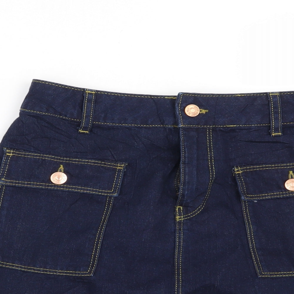 Zara Womens Blue   Mini Skirt Size M