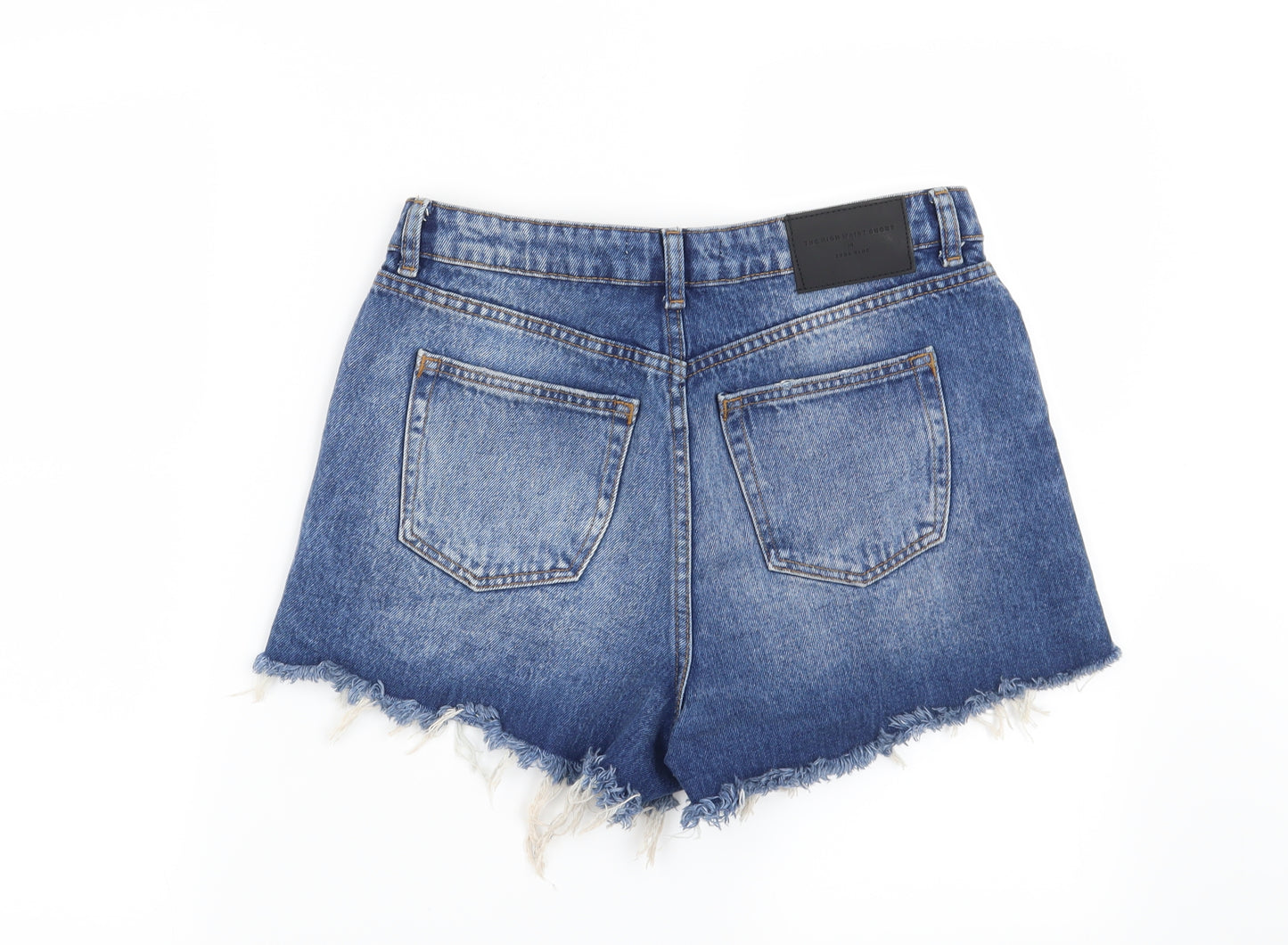 Zara Womens Blue   Cut-Off Shorts Size 10