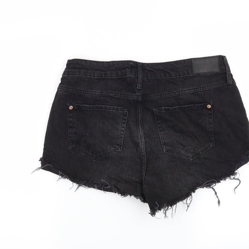 River Island Womens Black   Cut-Off Shorts Size 14