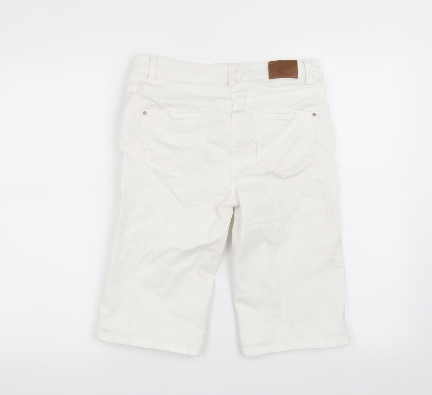 Nutmeg Womens White   Cut-Off Shorts Size 10