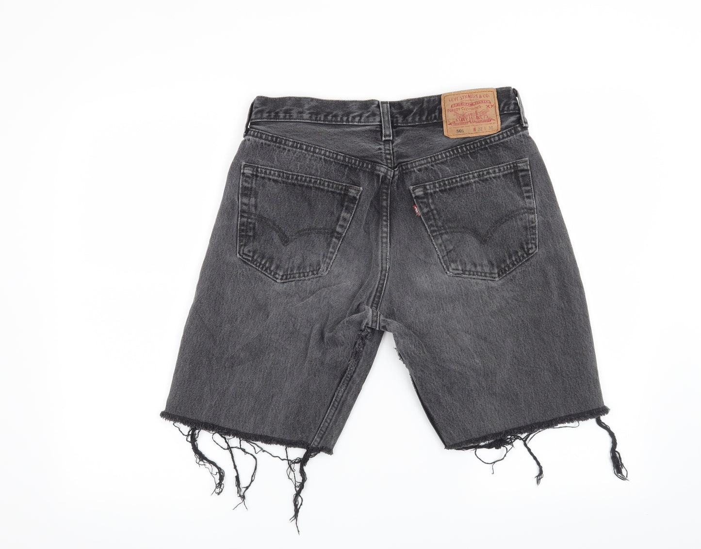 Levis Mens Black   Cargo Shorts Size 32 in